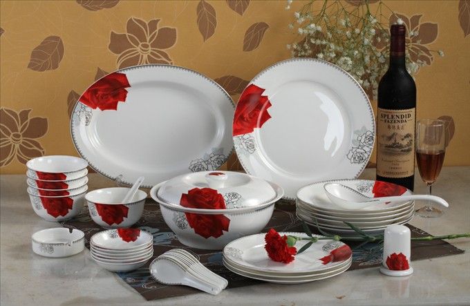 Színes üvegezésű fejlett csont porcelán öltöny PC0031