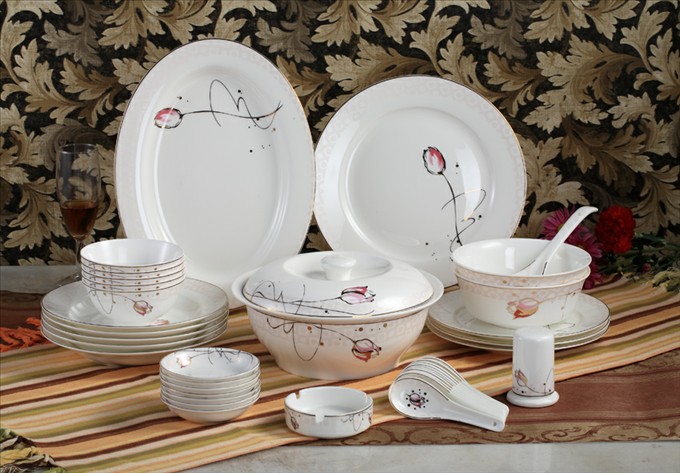 Színes üvegezésű fejlett csont porcelán öltöny PC0065