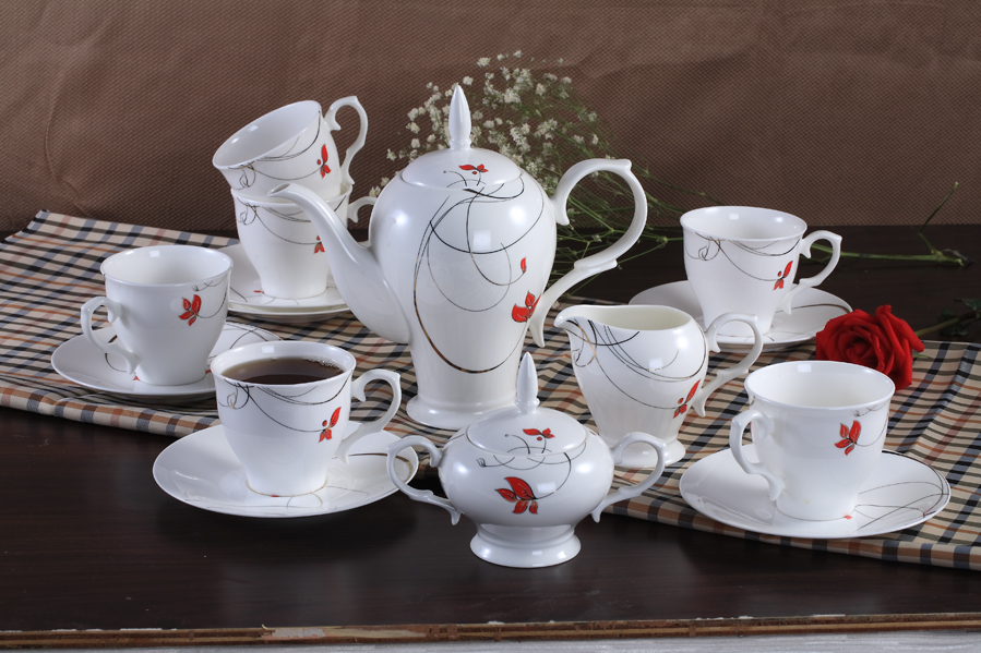 Spring Romantic Coffee Cup Set - Premium Bone China Coffee Cup Set manufacturer OEM/ODM PT001